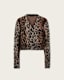 Wick Leopard Jacquard Cropped Cardigan