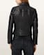 Dalby Slim Fit Leather Biker Jacket