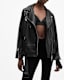 Billie Embellished Leather Biker Jacket