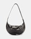 Half Moon Leather Shoulder Bag