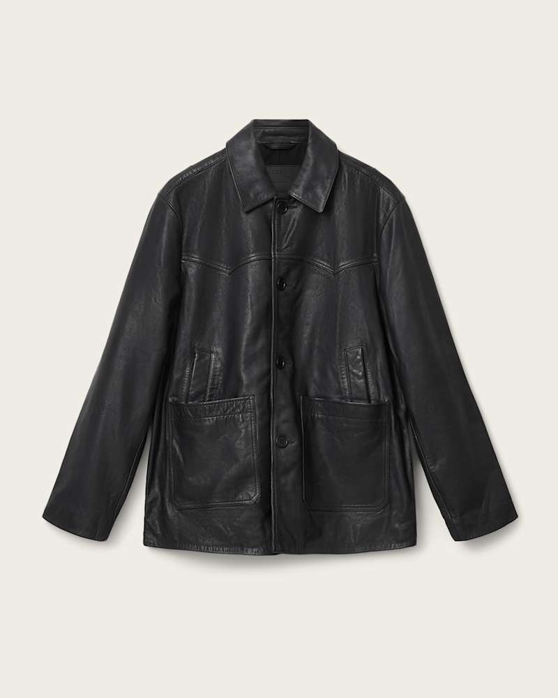Toulouse Single Breasted Leather Coat