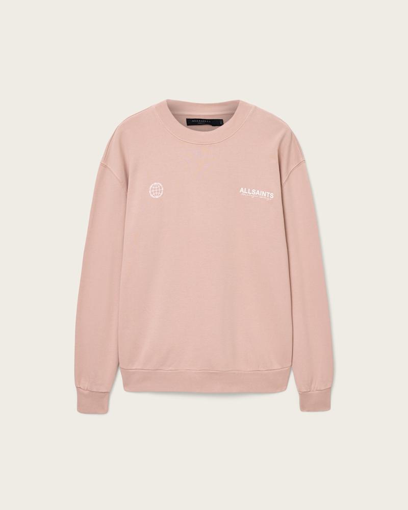 Emblem Crew Neck Cotton Sweatshirt