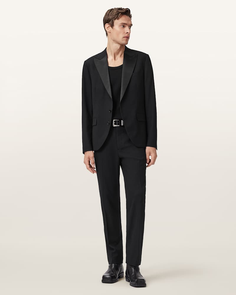 Germain Satin Single Breasted Blazer 