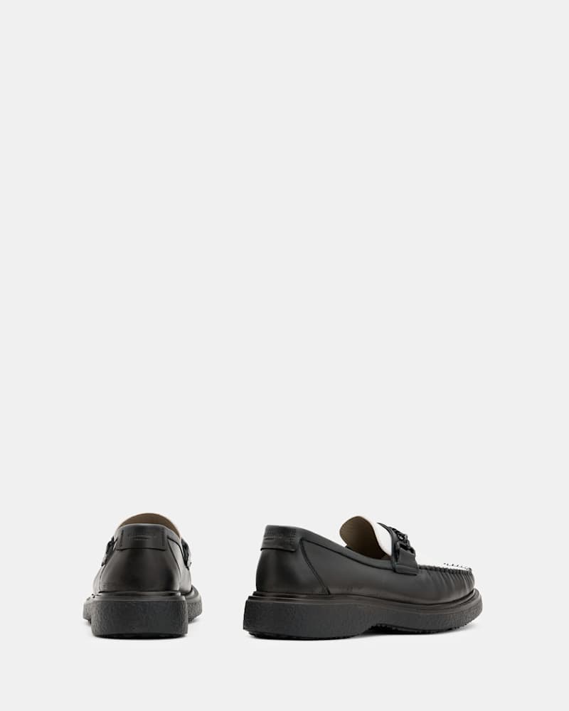 Gibbs Leather Chain Loafers Shoes