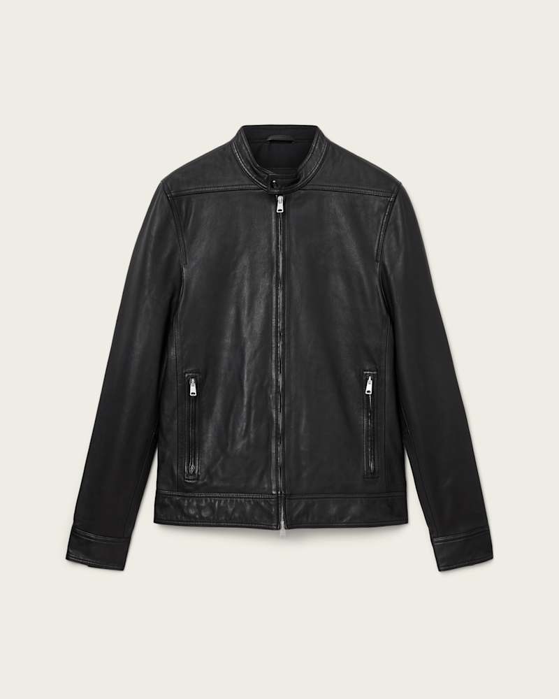 Holt Slim Fit Leather Jacket