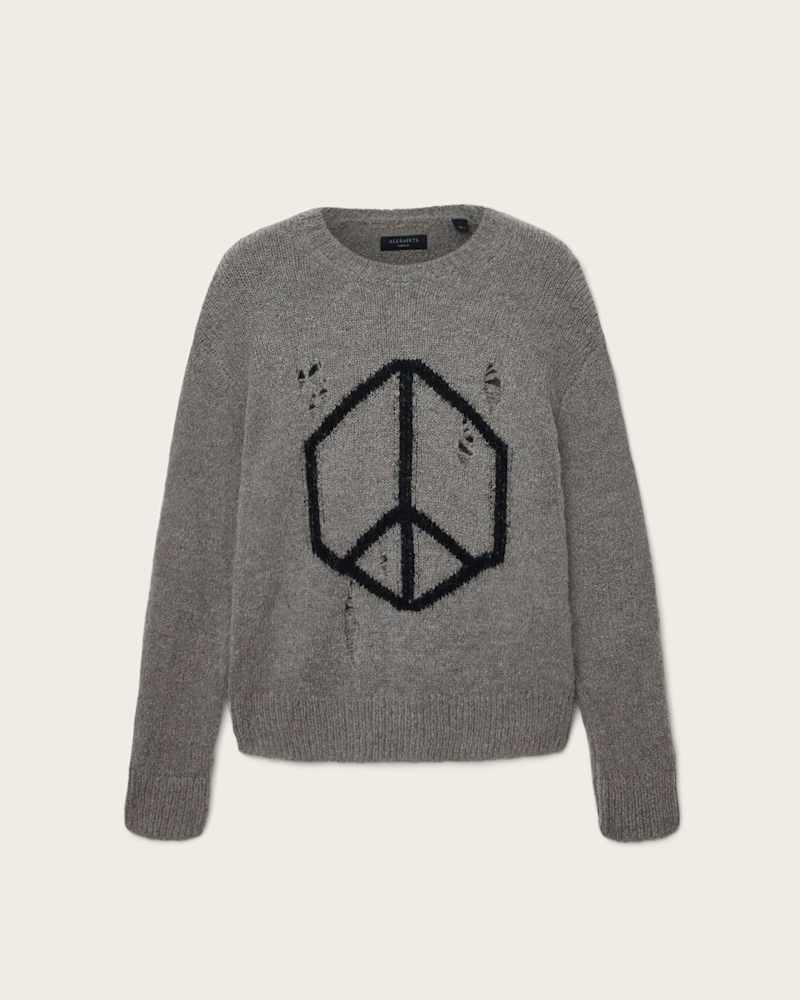 Message Oversized Wool Jumper