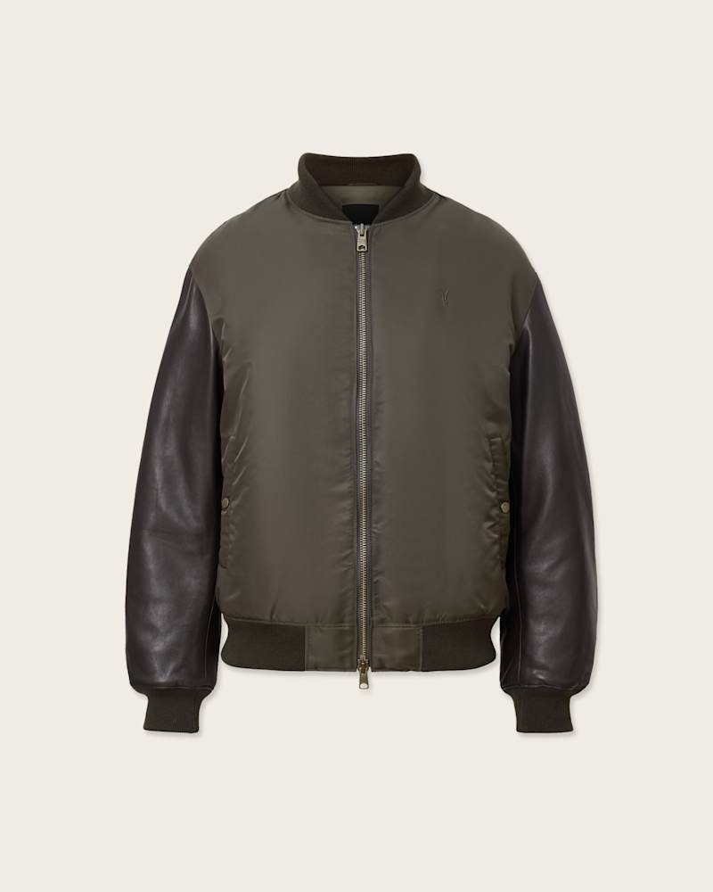 Myler Ramskull Leather Bomber Jacket
