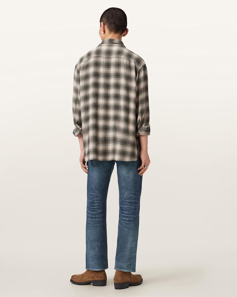 Bead Straight Leg Illusion Trousers