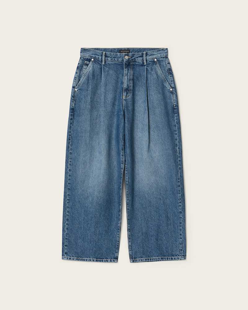 Daze Pleated Wide Leg Jeans