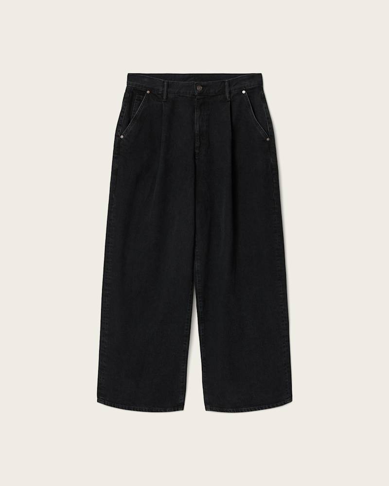 Daze Pleated Wide Leg Jeans