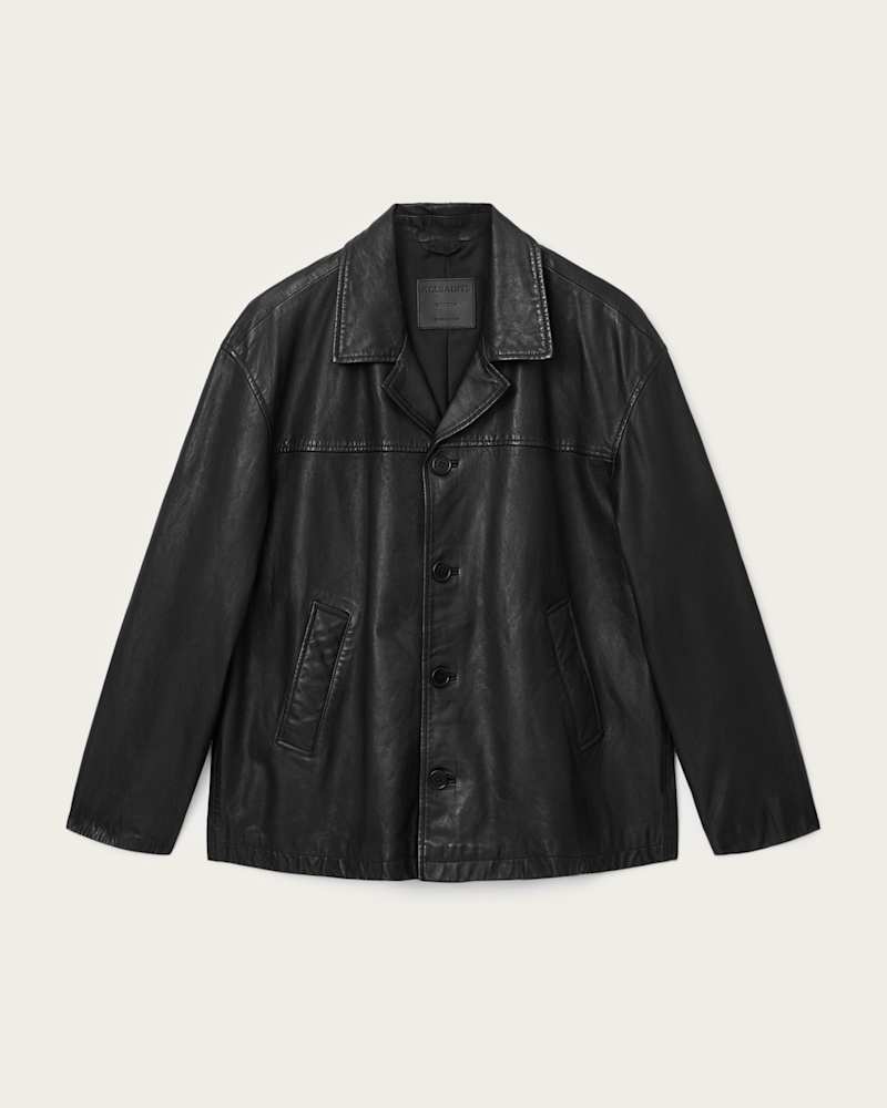 Bradwell Boxy Leather Coat