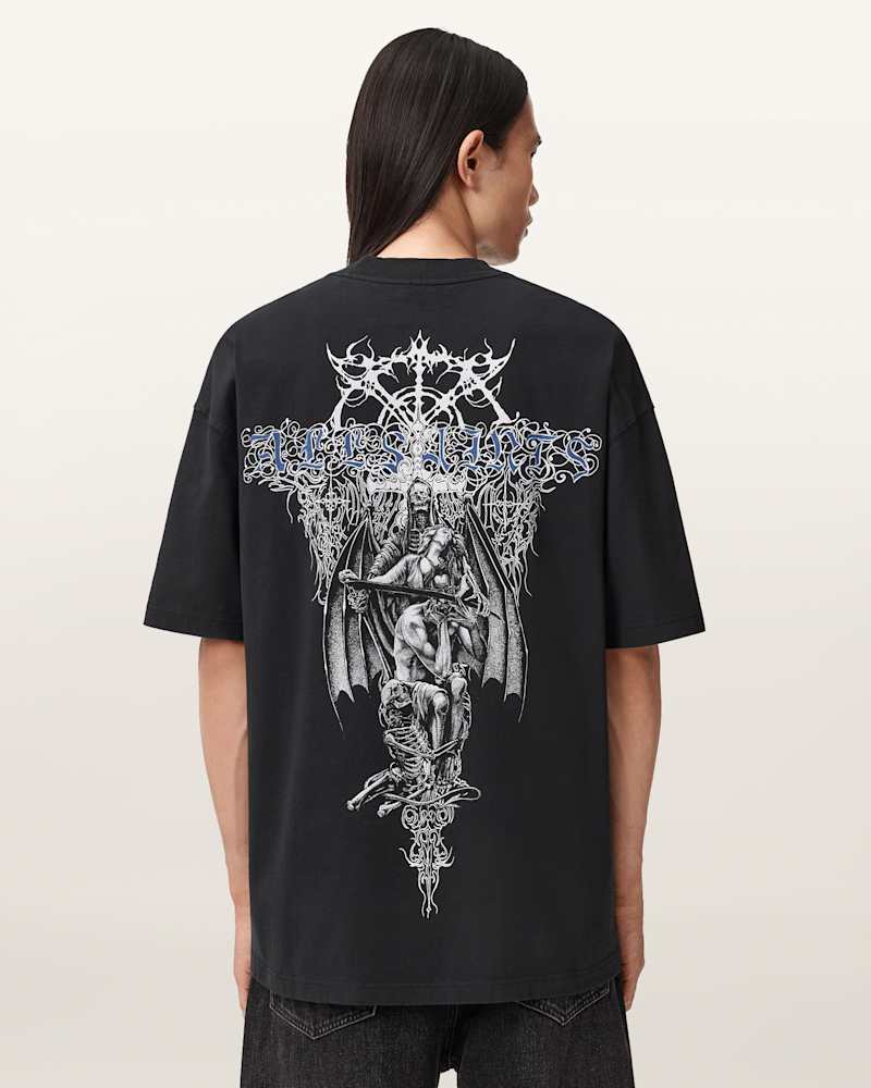 Swords Oversized Graphic T-Shirt