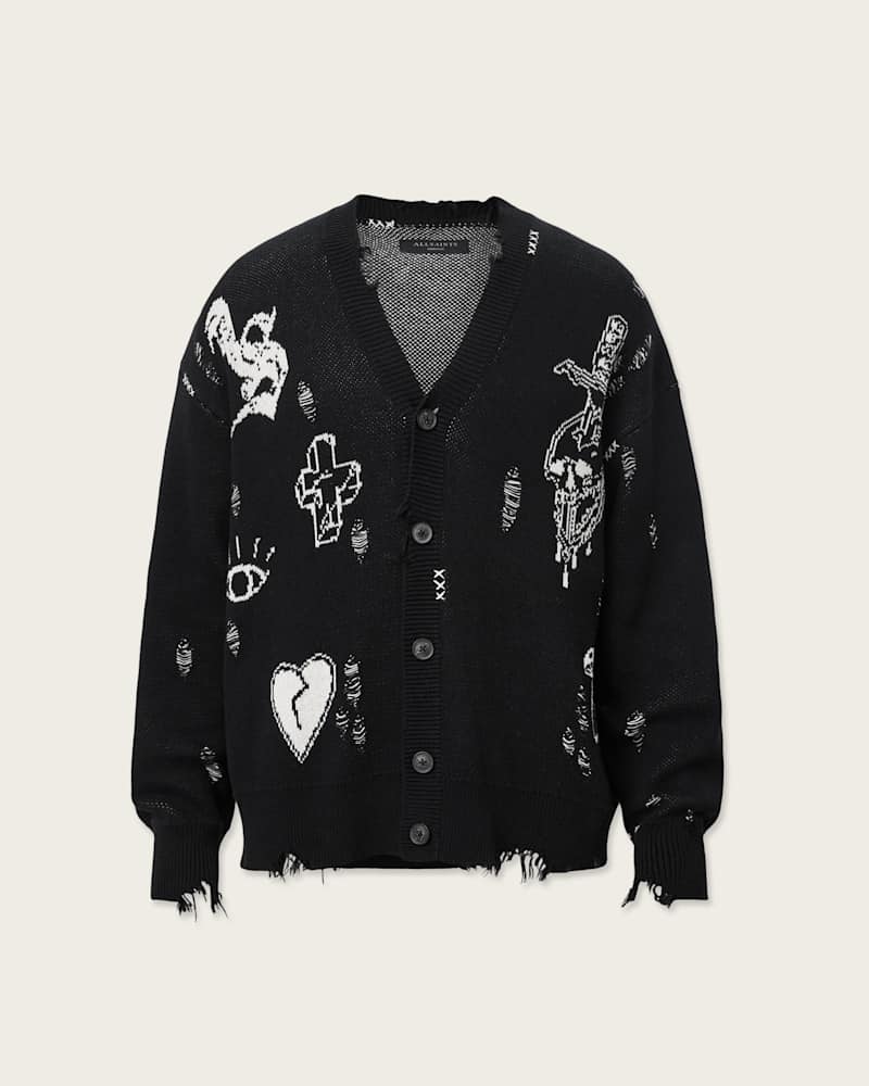 Caledon Oversized Jacquard Cardigan