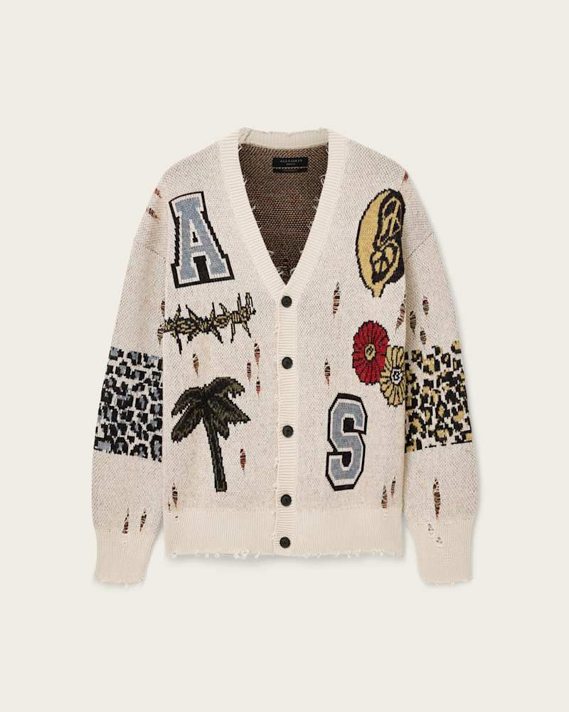 Foxx Jacquard Oversized Cardigan