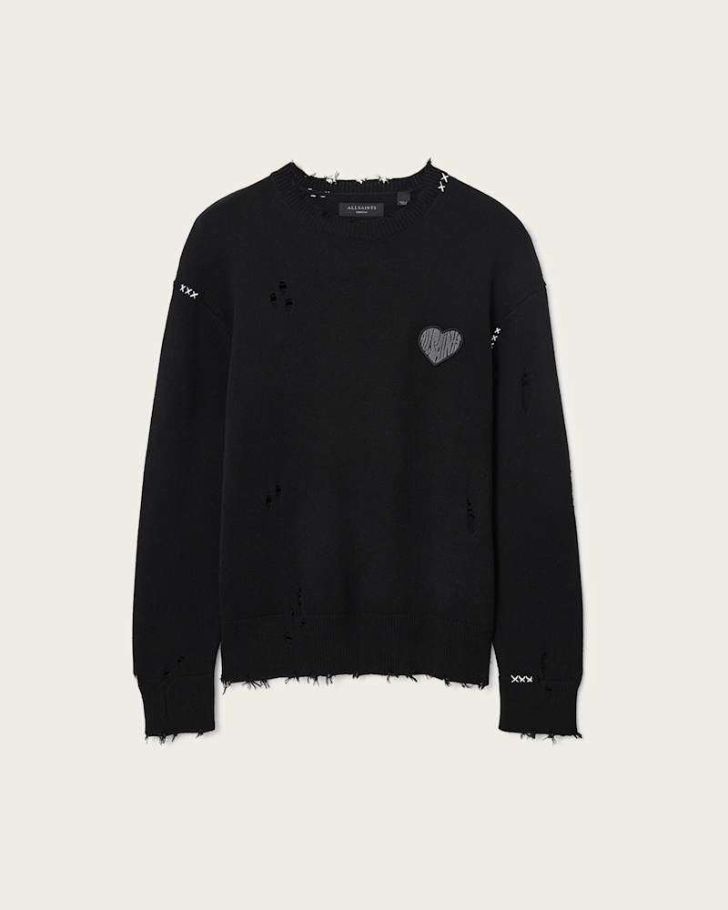 Theo Distressed Embroidered Jumper