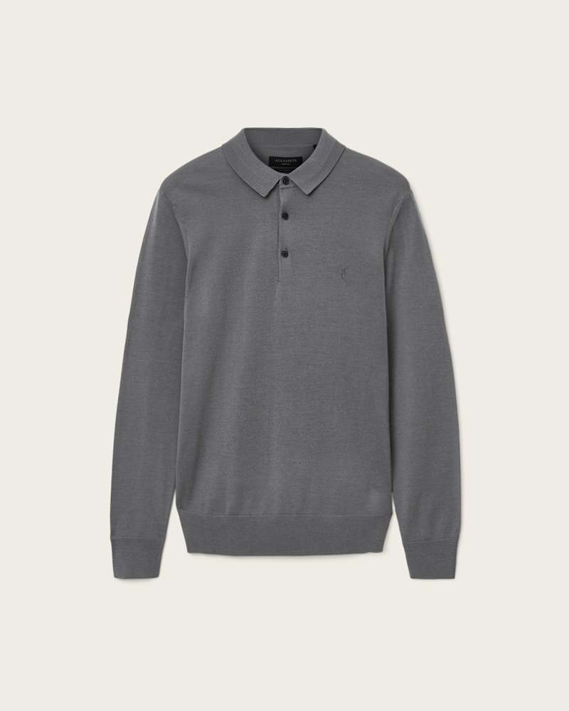 Mode Merino Long Sleeve Polo Shirt