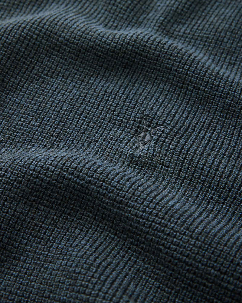 Aspen Waffle Texture Crew Neck Ramskull Jumper