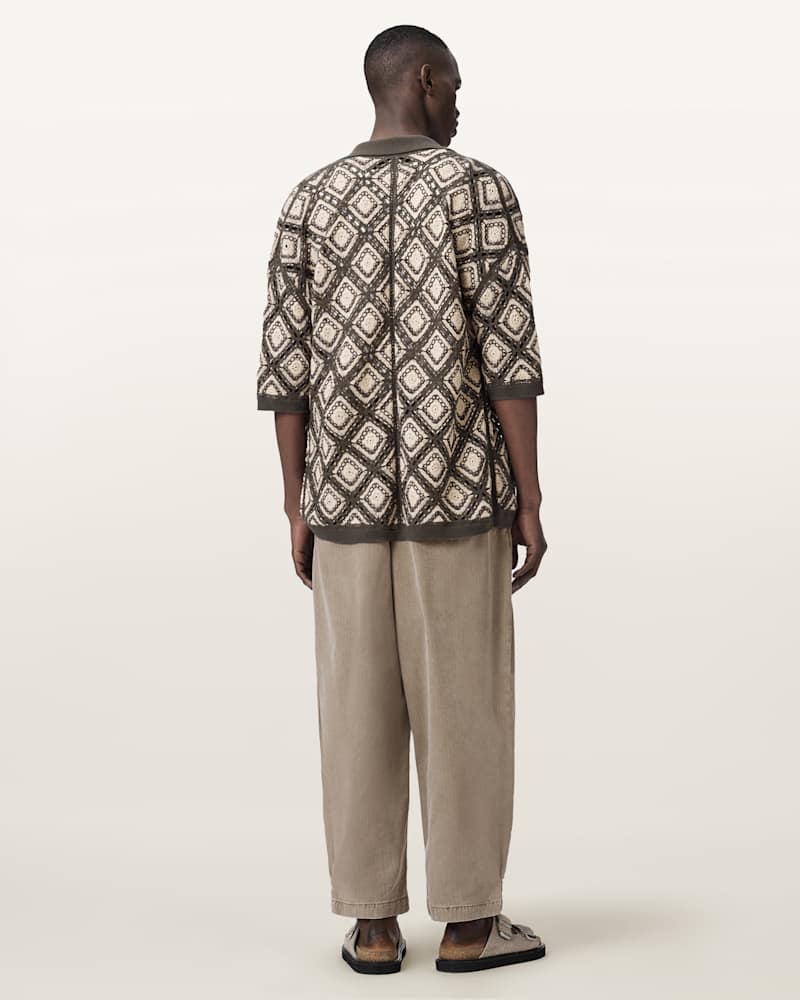 Becco Tapered Leg Pleated Trousers