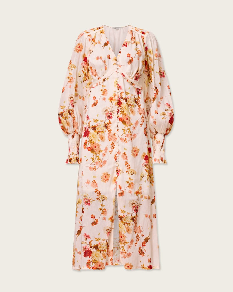Taylen Floral Print Midi Dress
