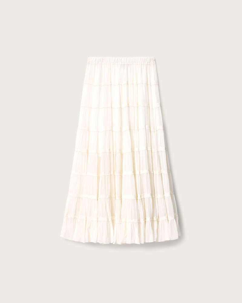 Eva Tiered Midi Skirt