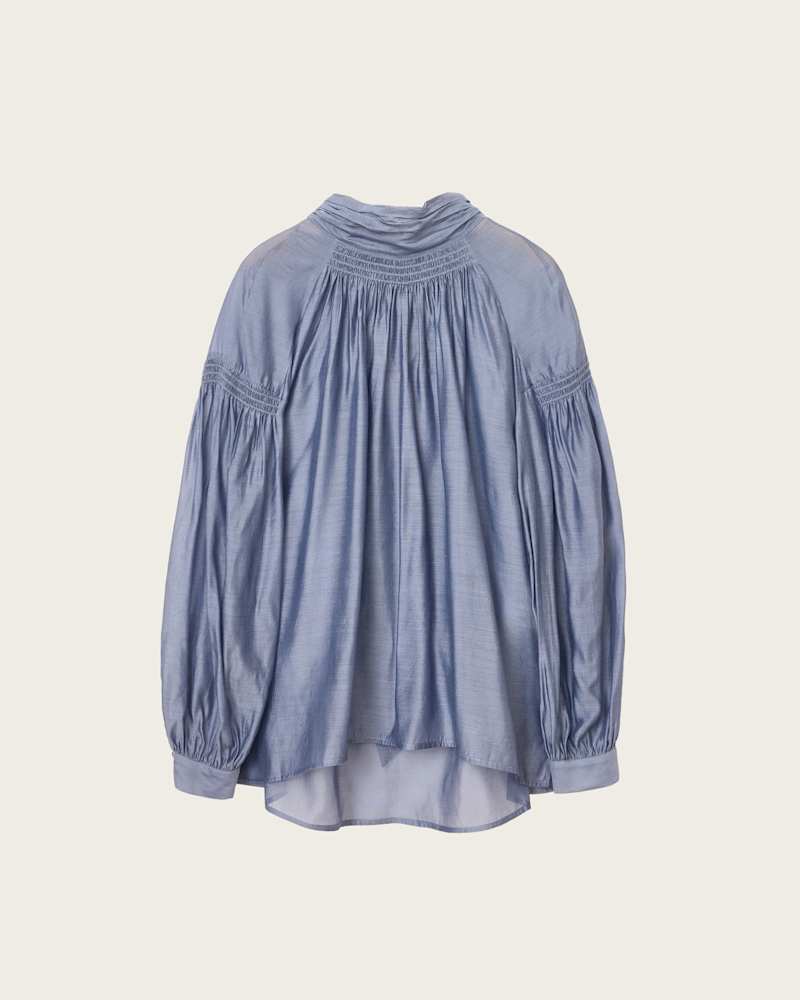 Pearla High Neck Sheer Top