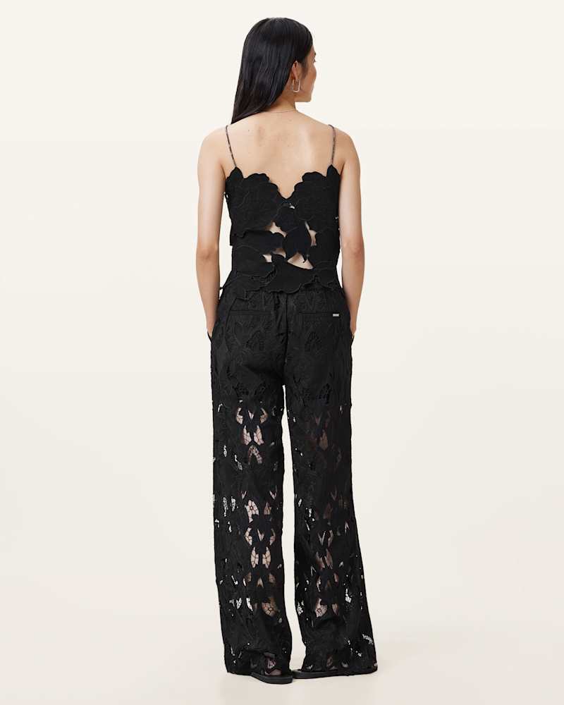 Charli Embroidered Straight Fit Trousers