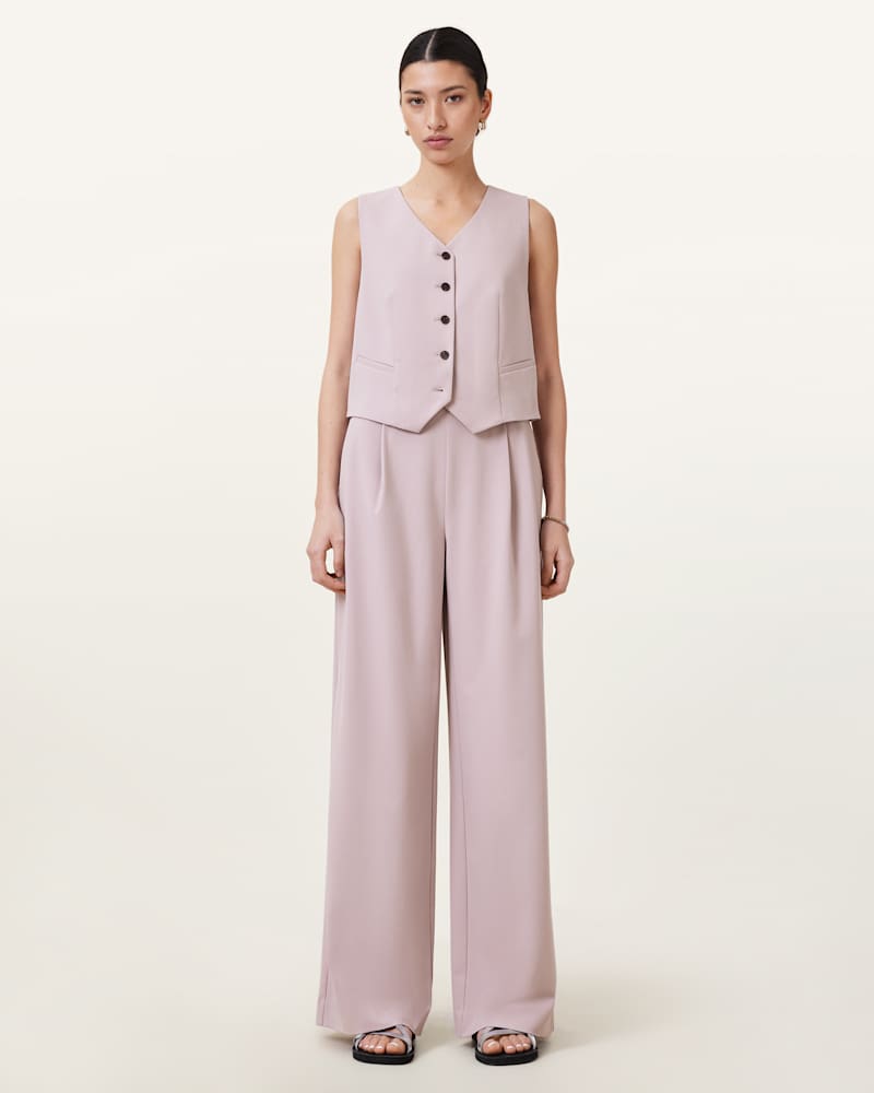 Aleida Lightweight Wide-Leg Trousers