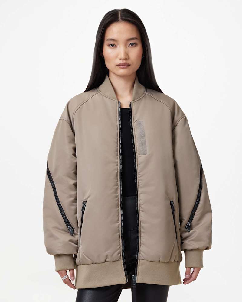Hanaa Oversized Bomber Jacket