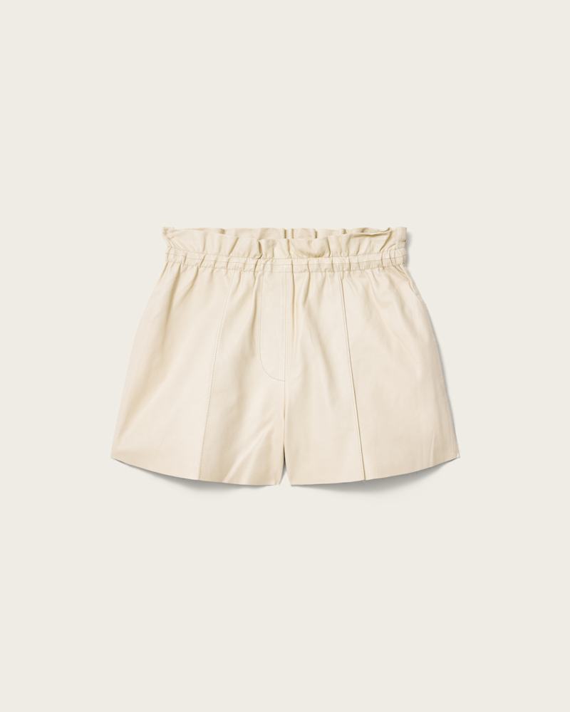 Fran High Rise Leather Shorts
