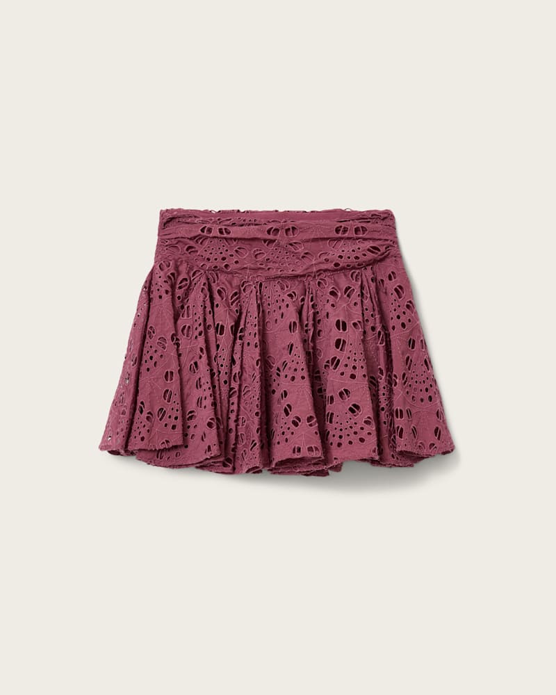 Dotty Broderie Mini Skirt
