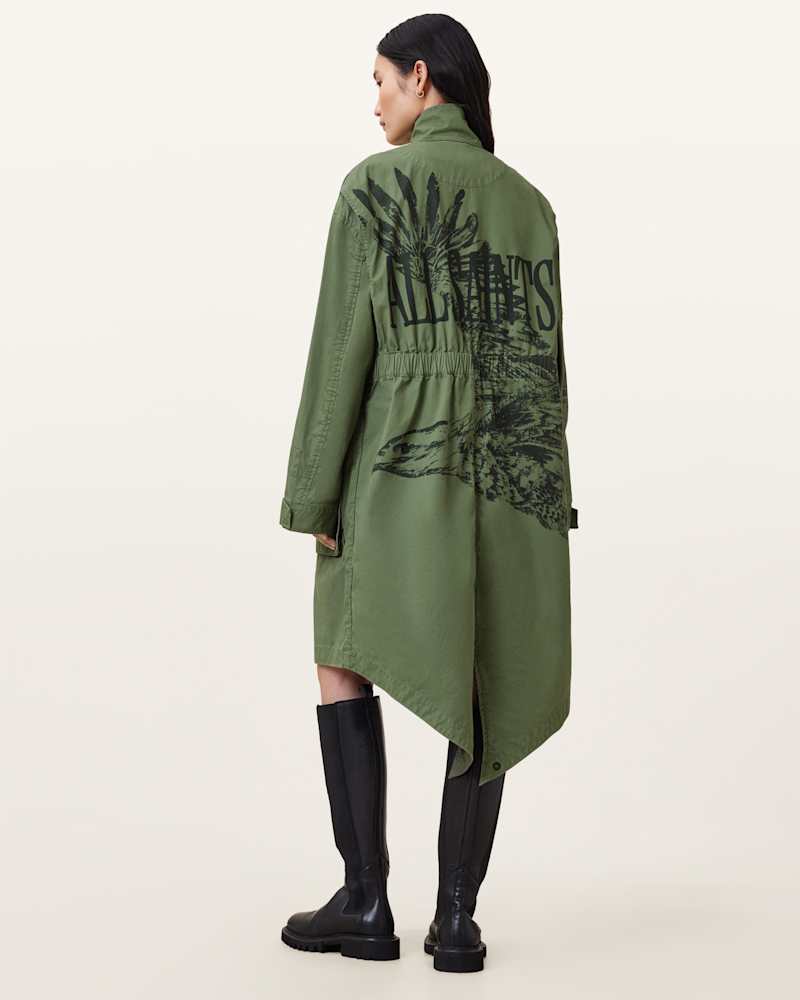 Milla Bird Print Parka Jacket