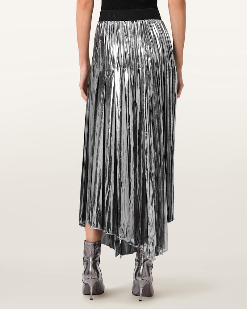 Jax Pleated Midi Skirt