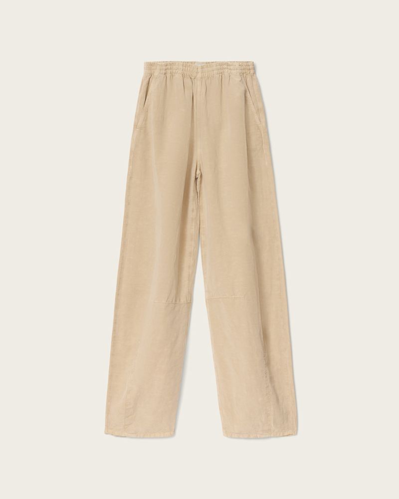 Jett Wide Leg Linen Blend Trousers
