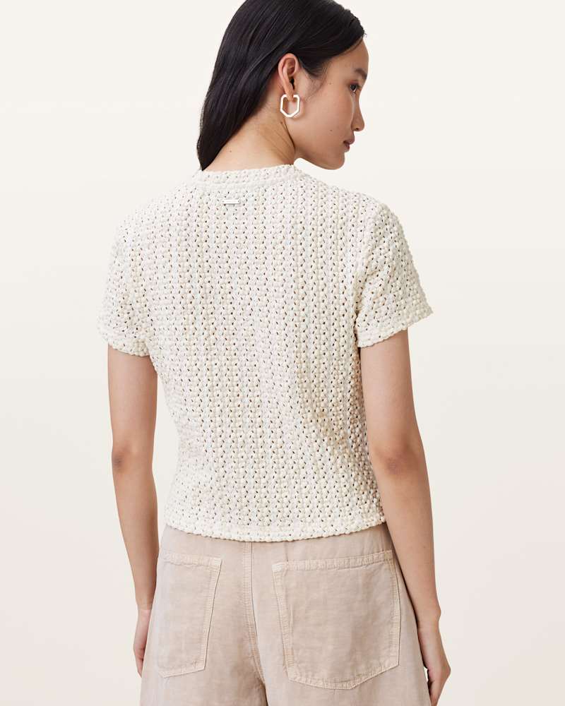 Karma Stevie Slim Fit Crochet T-Shirt