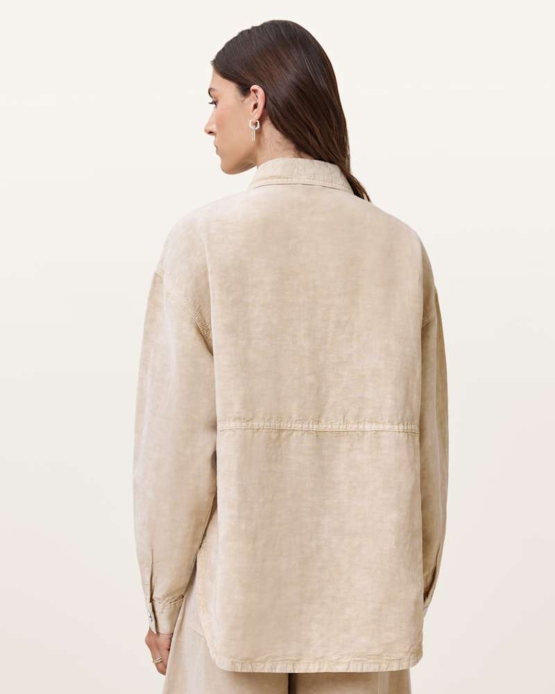 Hettie Oversized Linen Blend Shacket