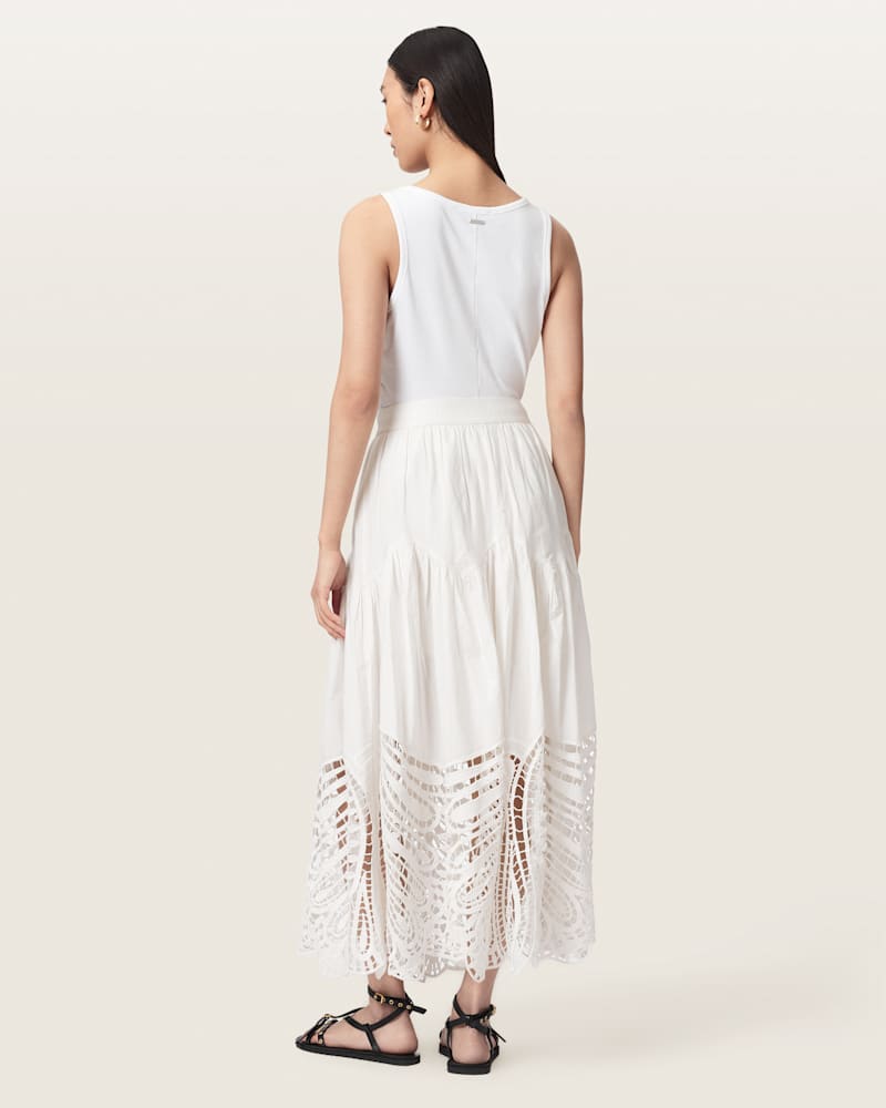 Femi Tiered Cotton Maxi Skirt