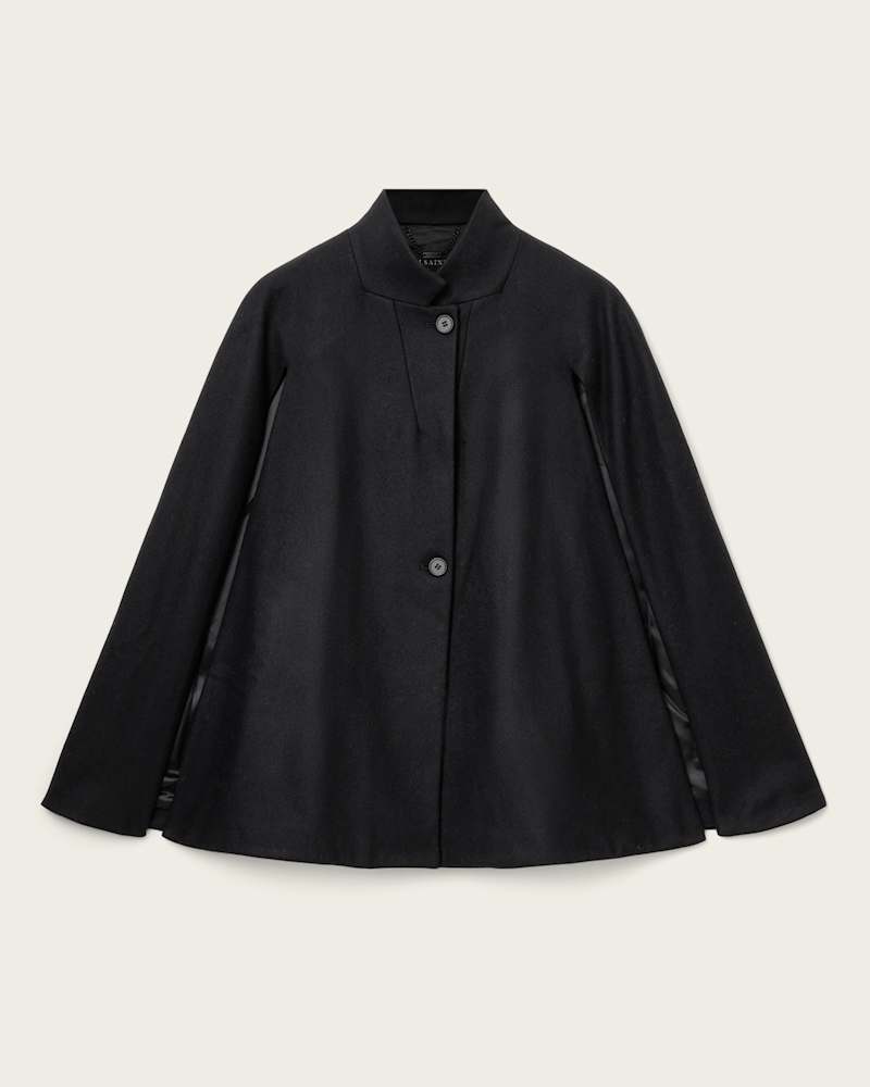 Lunis Wool Cape Coat