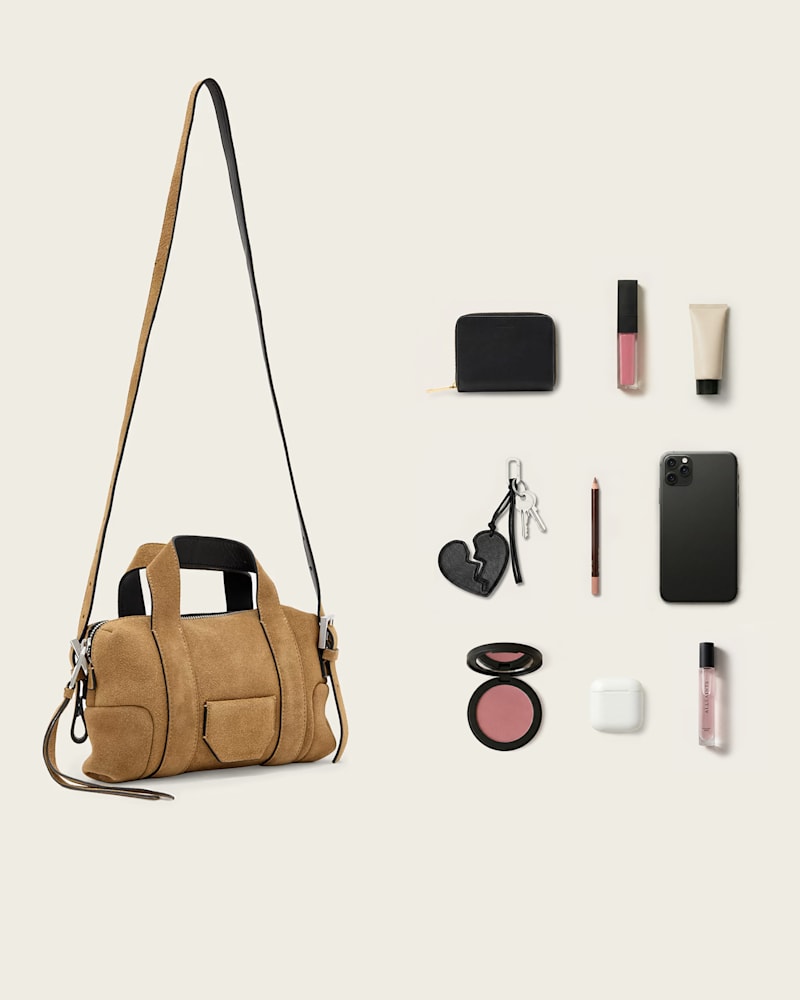 Ares Compact Suede Crossbody