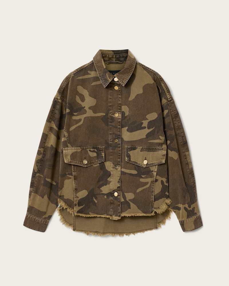 Hettie Oversized Camo Shacket