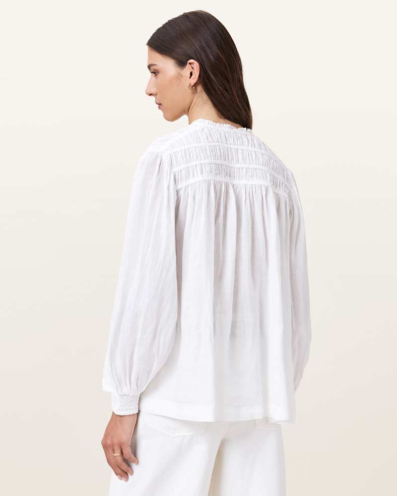 Etti White Linen Shirt