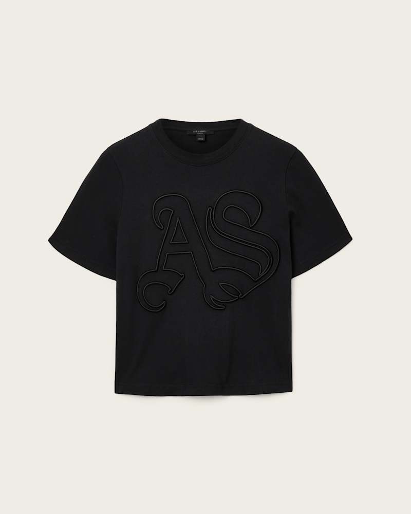 Lisa Embossed Crew Neck T-Shirt