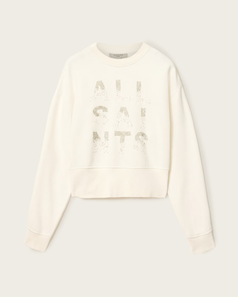 Stacks Separo Embellished Cropped Sweatshirt