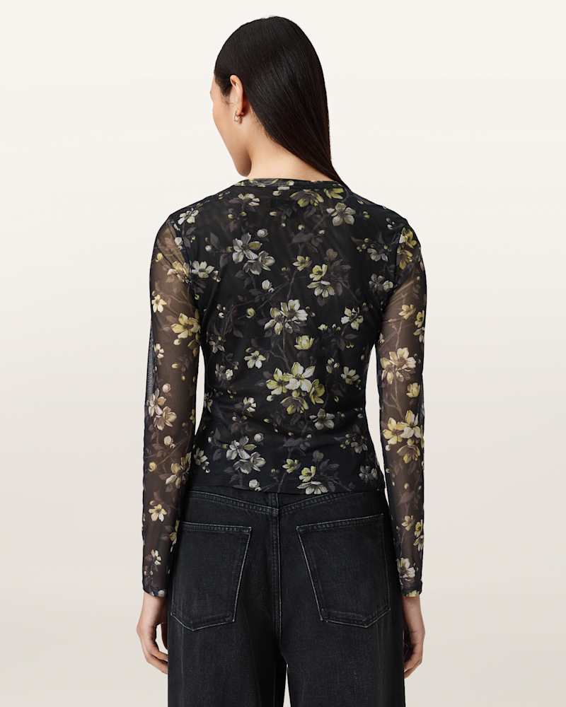 Ellie Mesh Long Sleeve T-Shirt