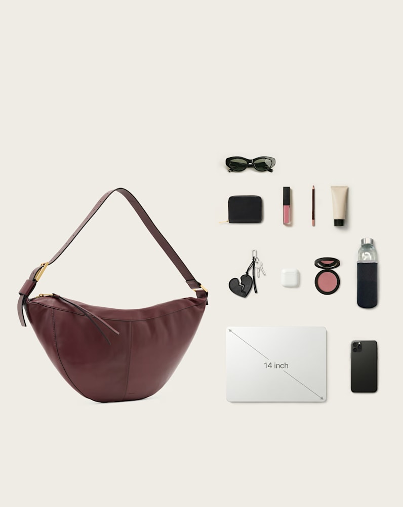 Luna Slouchy Leather Shoulder Bag