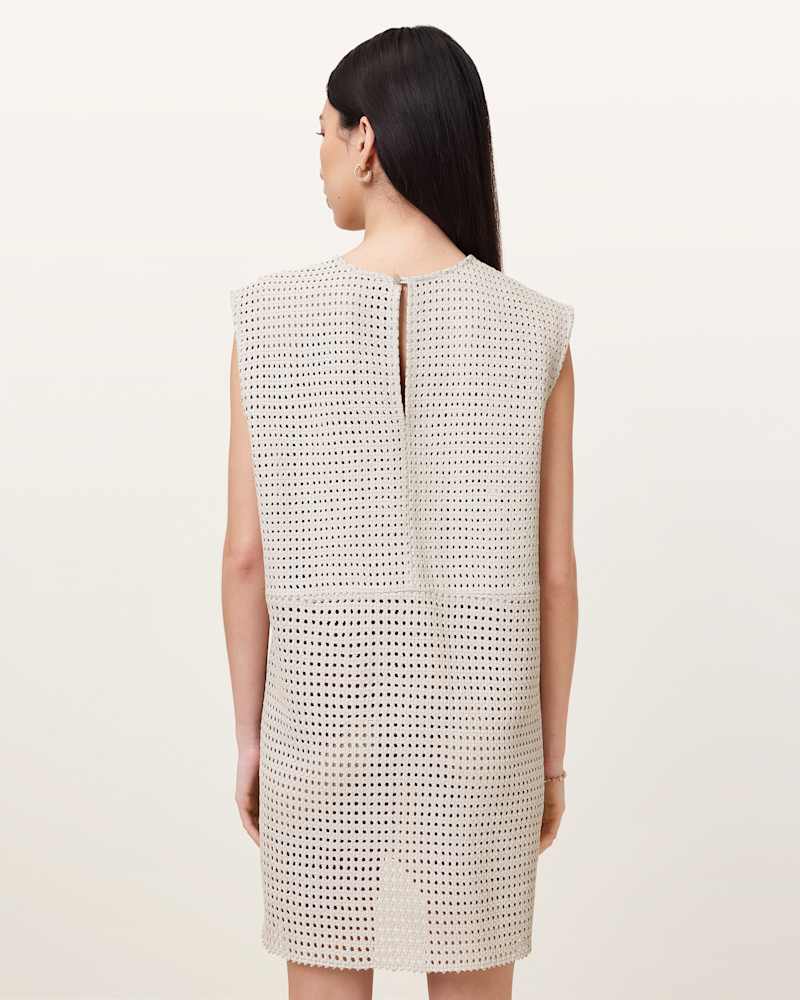 Nessa Woven Leather Mini Dress