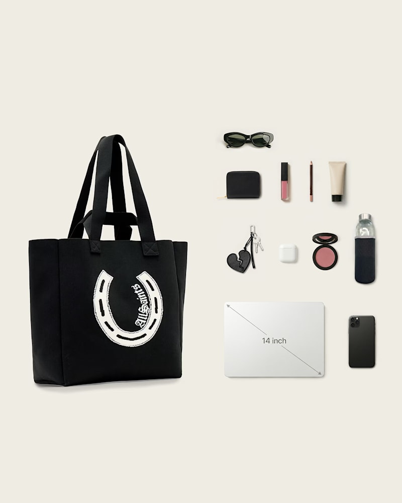 Izzy Horseshoe Knitted Tote Bag