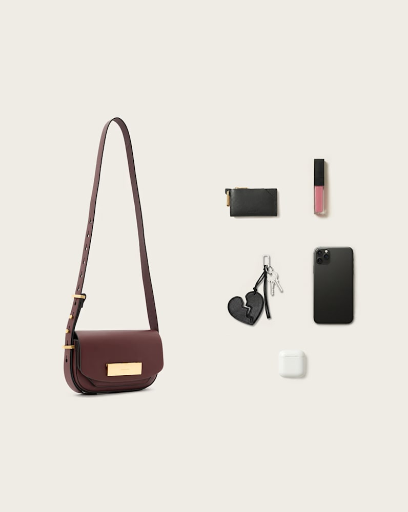 Etta Leather Satchel Crossbody Bag
