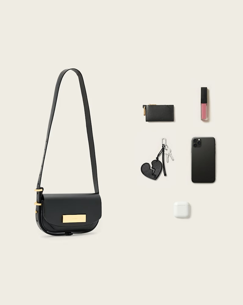 Etta Leather Satchel Crossbody Bag