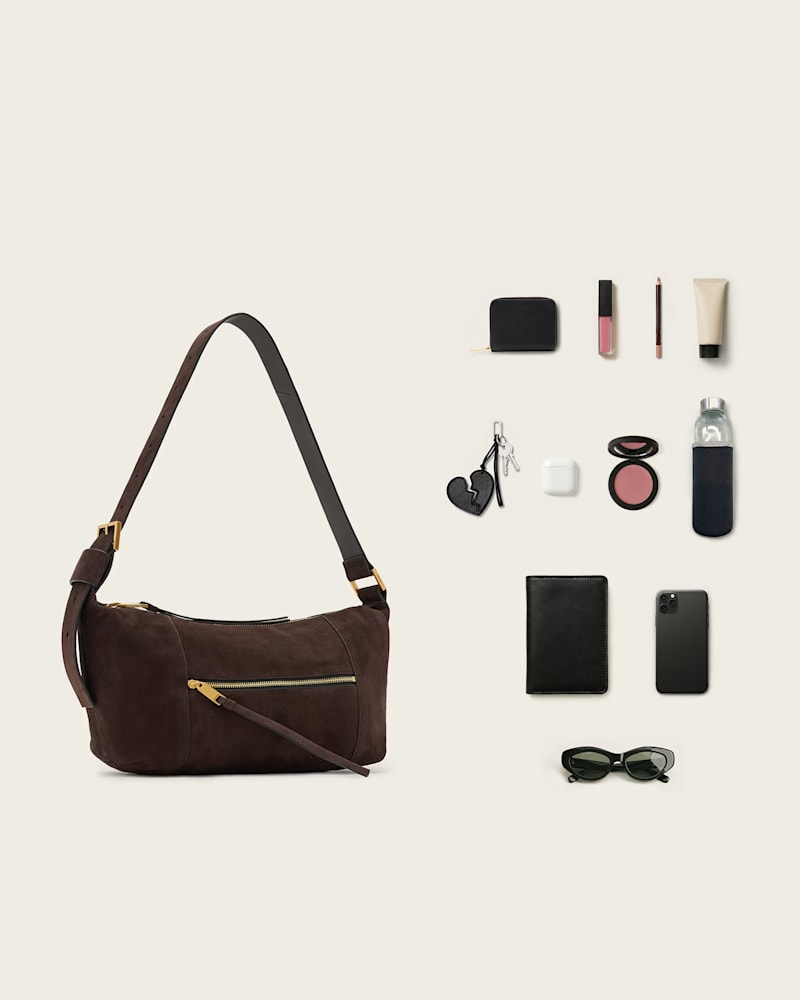 Vega Suede Shoulder Bag