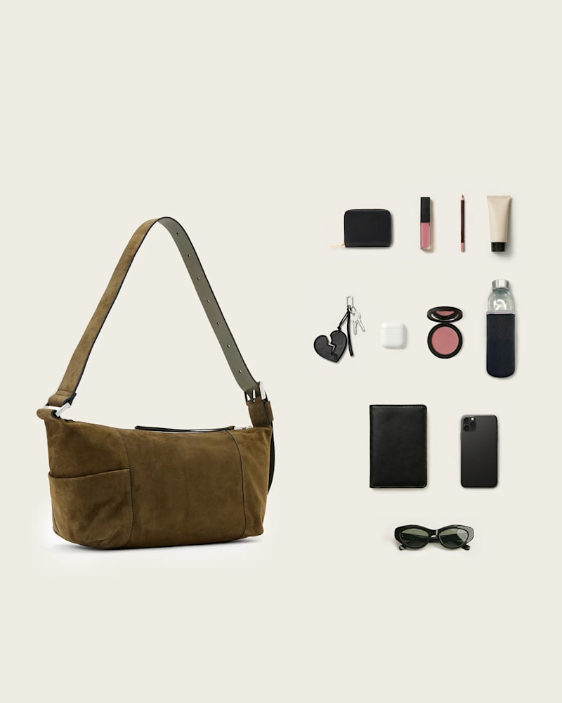 Vega Suede Shoulder Bag